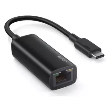 Ethernet Adapter Aukey CB-A30 USB‑C to Gigabit RJ45 10/100/1000 Mbps, USB 3.0, Aluminium, LED indicators