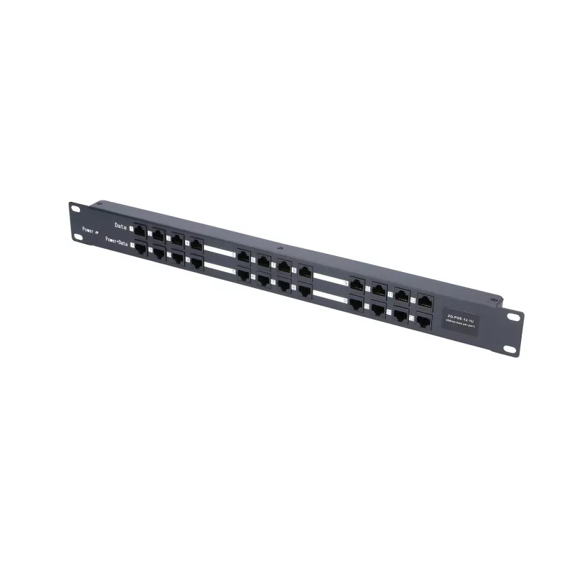 Extralink PoE Injector 12 Port 12x 100Mb/s RJ45, Rackmount