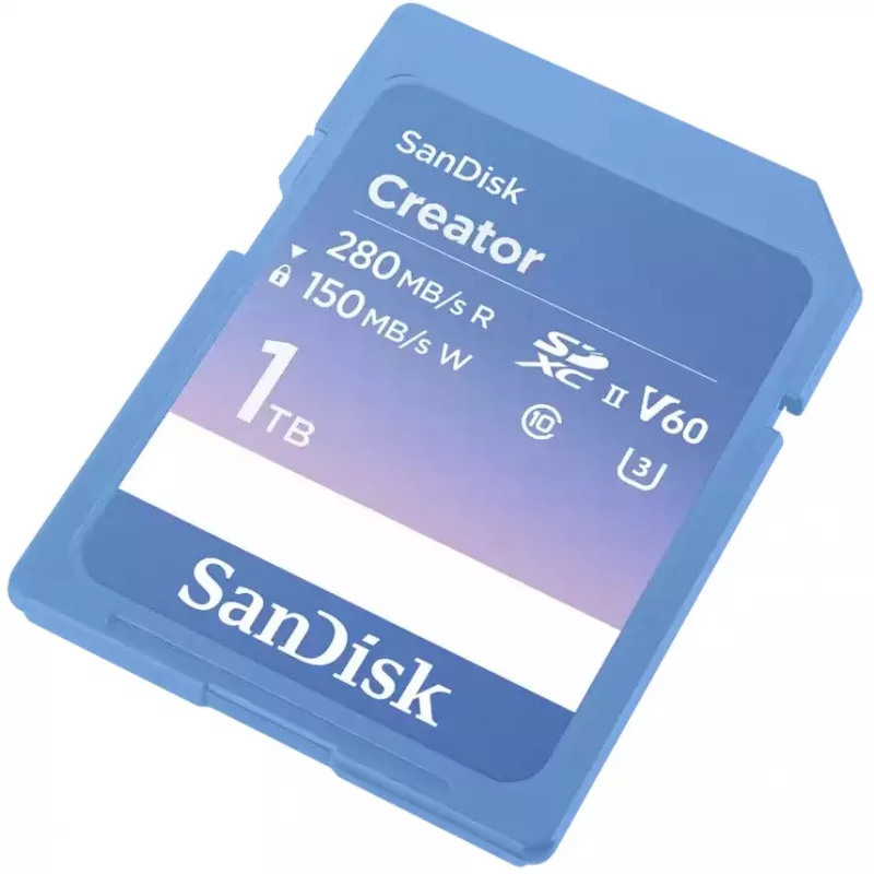 SanDisk Creator SD UHS-II Memory Card, 1TB, Blue, SDSDXEP-1T00-GNCIS
