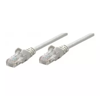 Intellinet Network Patch Cable, Cat6A, 50m, Grey, Copper, S/FTP, LSOH / LSZH, PVC, RJ45, Gold Plated Contacts, Snagless, Booted, Lifetime Warranty