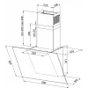 Wall-mounted hood MAAN Rodo Mini 60, 600 mm, charcoal filter, 310 m³/h, 65 dB