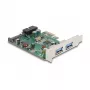 DeLOCK PCI Express x1 Card to 2 x USB 3.2 Gen 1 Type-A + 1 x internal 19 pin header