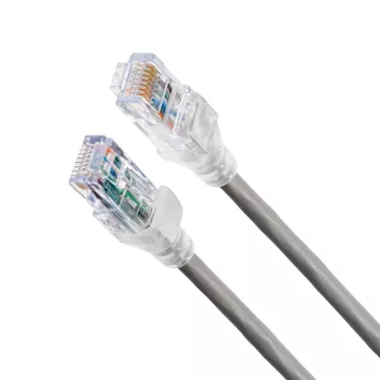 Network patch cord Belden 10GX Cat6a U/UTP LSZH, 2 m, RJ-45–RJ-45, grey
