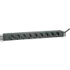Power Extension ROLINE 19.07.1621 2m 9 AC Outlets Indoor Black
