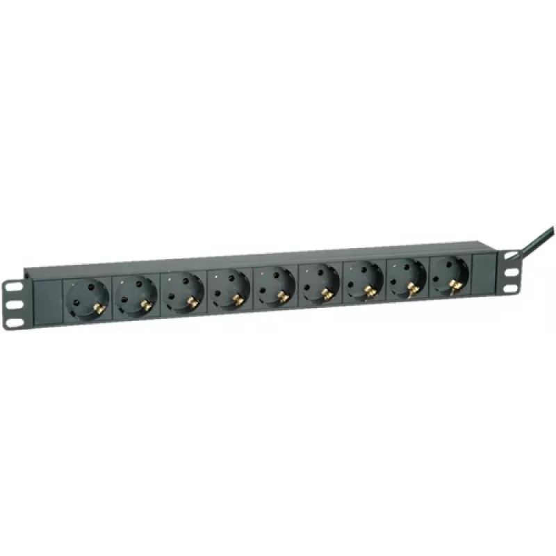 Power Extension ROLINE 19.07.1621 2m 9 AC Outlets Indoor Black