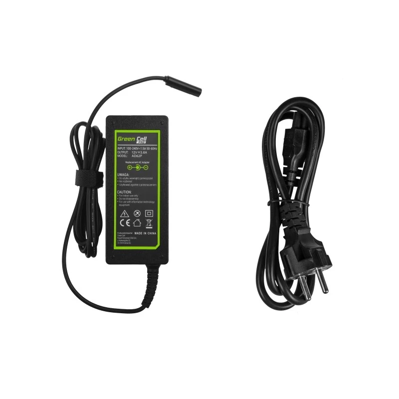Power Adapter Green Cell AD62P Indoor 48 W Black