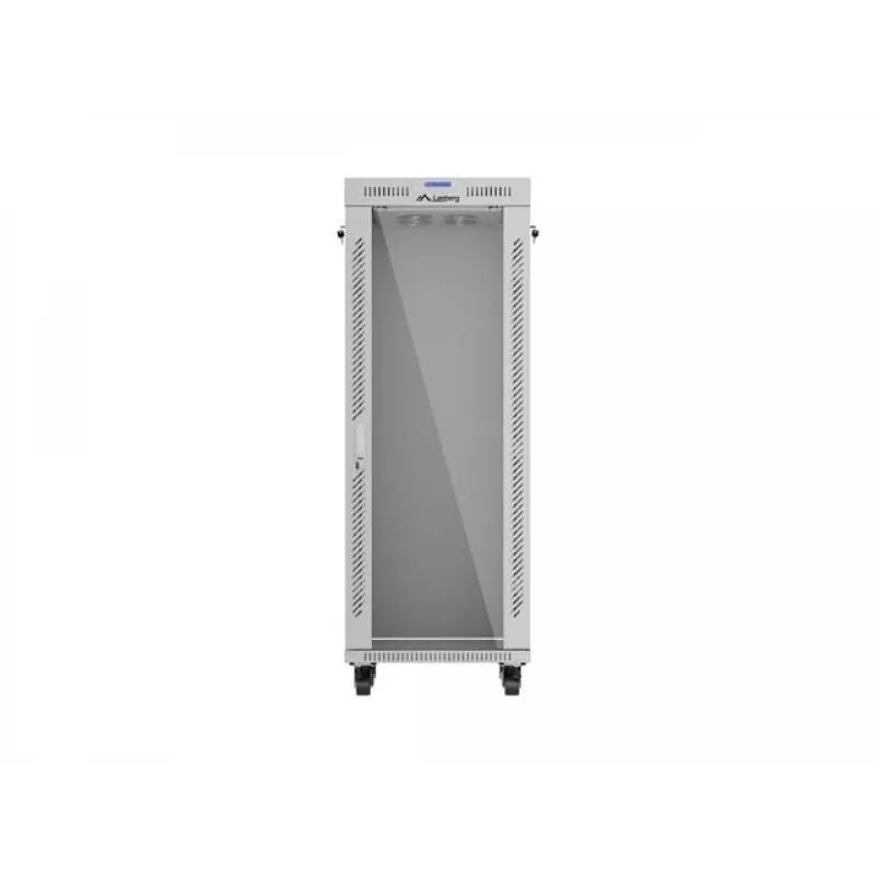 LANBERG 19 inch 32U Standing Rack Cabinet 600×600 mm Gray with Perforated Doors and LCD (Flat Pack)