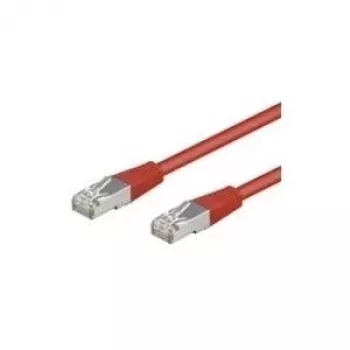 Wentronic Goobay CAT 5e Patch Cable, SF/UTP, Red, 0.5 m - CCA Copper Mix (68031)