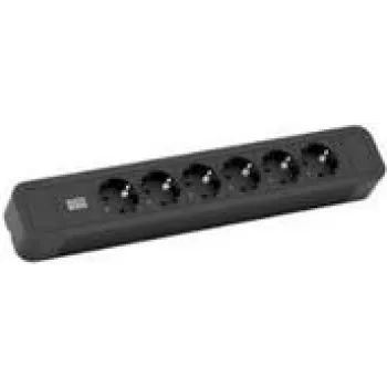Power Extension Cable Bachmann Primo 2 2m 6 AC Outlets Black