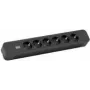 Power Extension Cable Bachmann Primo 2 2m 6 AC Outlets Black