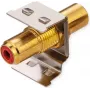 ROLINE Keystone-Coupling RCA Shielded Metal Red (26.11.0393)