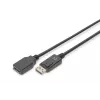 Digitus ASSMANN - DisplayPort-Extension Cable - DisplayPort (M) - DisplayPort (W) - 2 m (DisplayPort 1.2) - Moulded - Black (AK-340200-020-S)