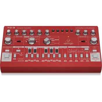 Analog synthesizer Behringer TD-3-RD Red 9V DC