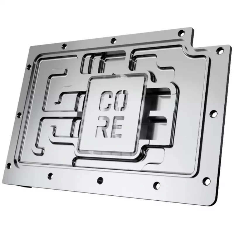Graphics card water block Alphacool RTX 5080 Phoenix Transparent Silver with backplate