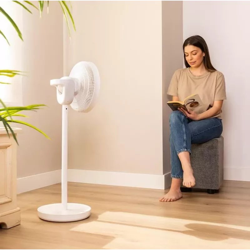 Cecotec EnergySilence 2600 Sunflower Portable battery-powered stand fan 33 cm, 12 speeds, oscillation, 22 W, remote control