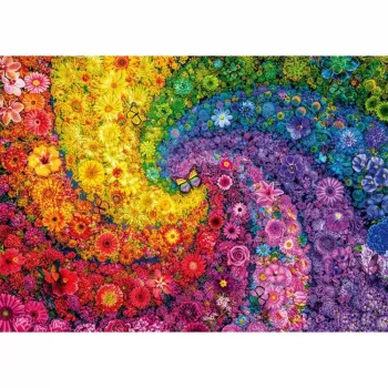 Colourful Blossom Swirl, Puzzle 2000 Pieces