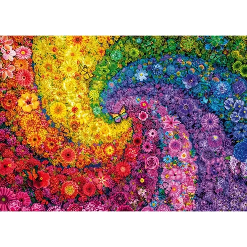 Colourful Blossom Swirl, Puzzle 2000 Pieces