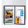 Refrigerator-freezer Ravanson LKK-90ES, freestanding, 91 L total (81 L fridge + 10 L freezer), silver