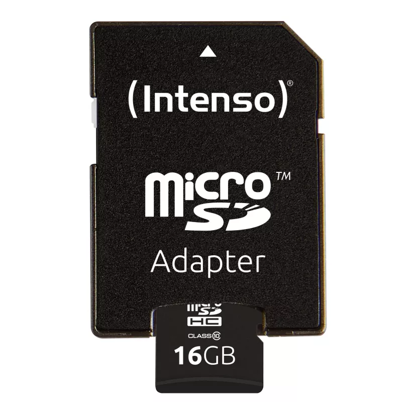 MEMORY MICRO SDHC 16GB C10/W/ADAPTER 3413470 INTENSO