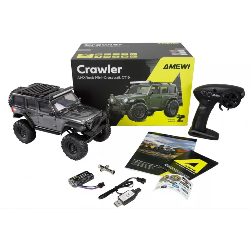RC crawler Amewi Mini-D90 4WD 1:16 RTR — scale 1:16, 4-wheel drive, ready-to-run