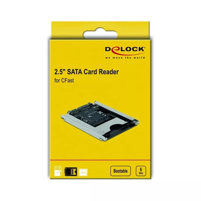 Card Reader DeLOCK 91753 SATA Internal Grey