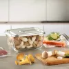 Caso Glass Vacuum Container with Plastic Lid | VacuBoxx Stainless Steel XL | Transparent