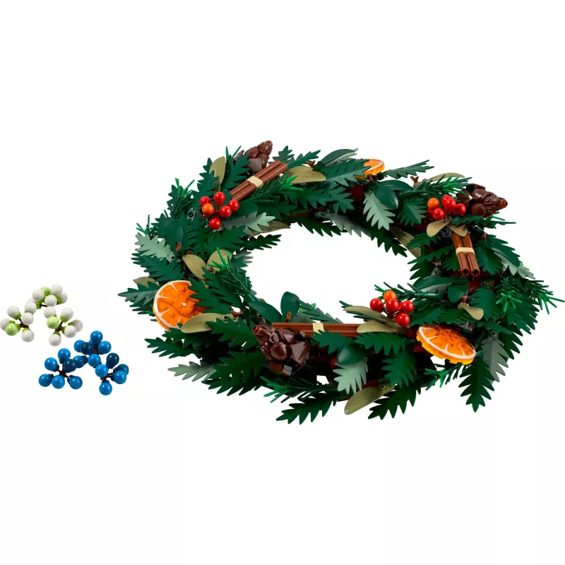 construction toy LEGO 10340 Icons Christmas Wreath