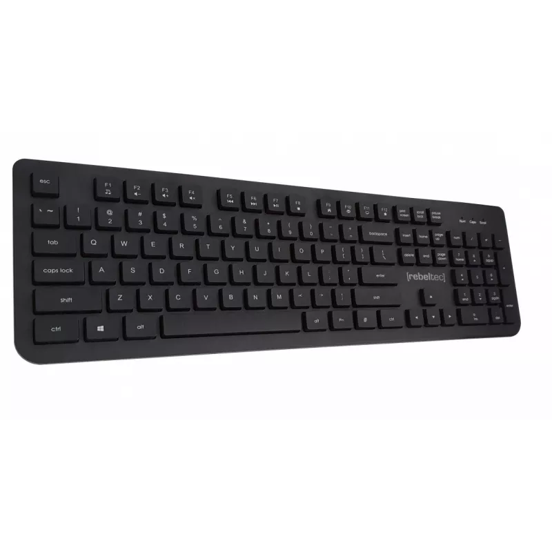 USB multimedia keyboard Rebeltec RBLKLA00042 — full size, black