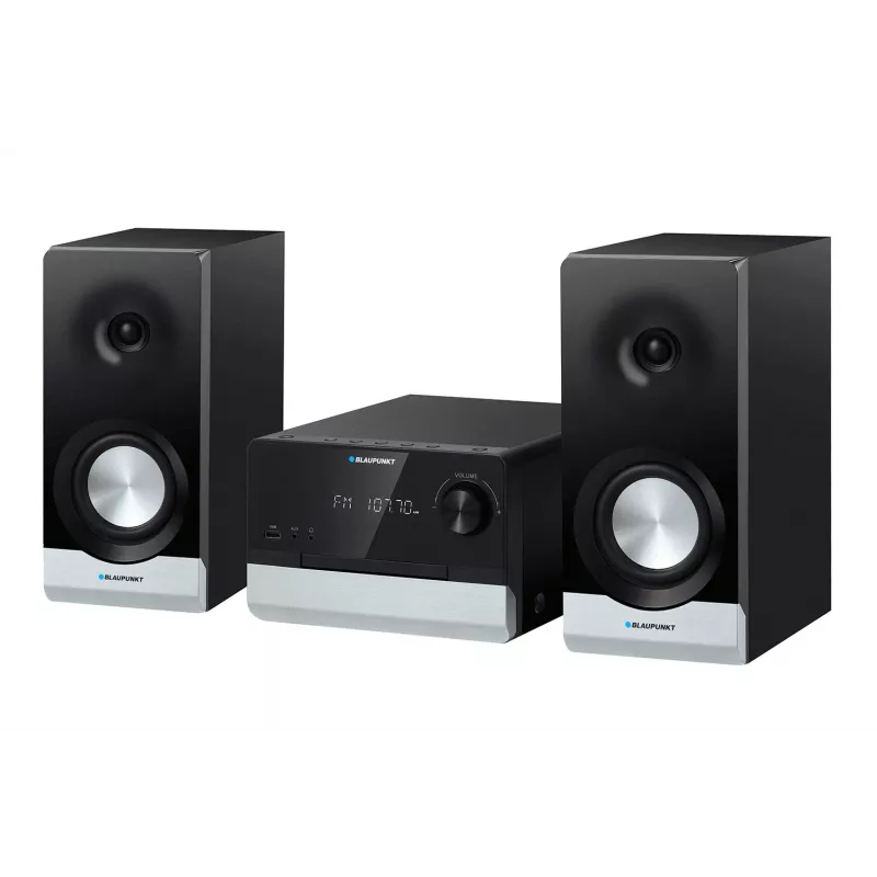 Home audio micro system BLAUPUNKT MS40.2BT — 2×50 W RMS, Bluetooth, CD, USB, HDMI ARC, optical in, LED display (black)