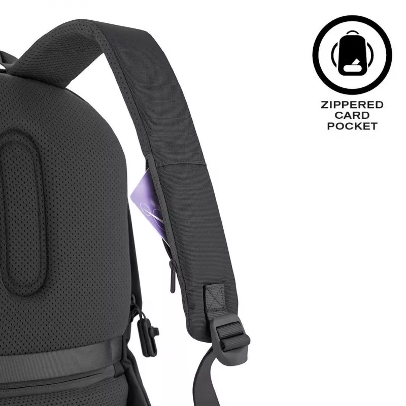 Casual backpack XDDESIGN Bobby Soft with 15.6 inch notebook compartment, 16 L, PET, black