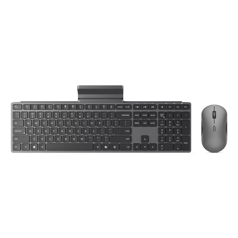 Wireless keyboard and mouse set Lenovo 700 Modern Multi-Device — US English layout, Bluetooth, Luna Grey