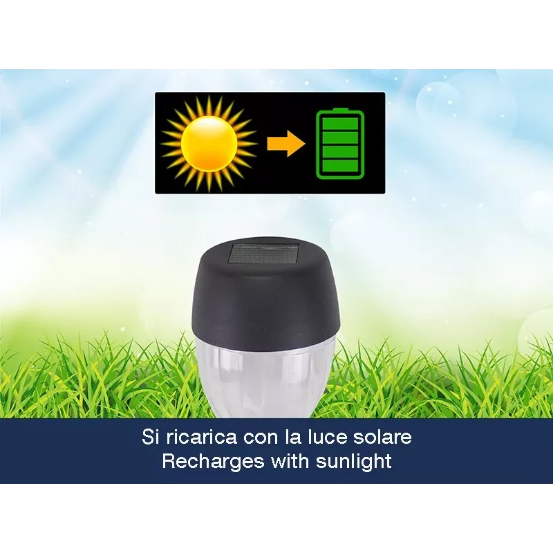 Outdoor solar lights set Beper P207ILO050 — 5 waterproof lights for garden and pathway