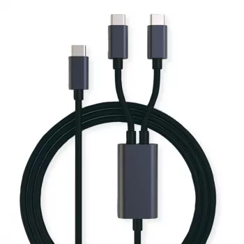 ROLINE - USB Cable - 24 pin USB-C (M) to 24 pin USB-C (M) - USB 2.0 - 1.85 m - USB-Power Supply (100 W) - Black (11.02.8308)