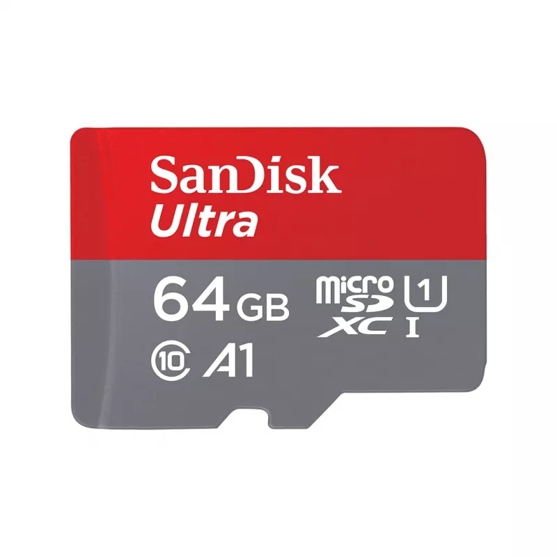 Flash memory SanDisk 64 GB MicroSDHC UHS-I SDSQUNR-064G-GN6TA