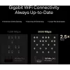 Tabletop router MERCUSYS MR85X AX3000 Dual-band Wi‑Fi 6, 3000 Mbps, 4 antennas, 3 Gigabit LAN ports, black