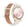Smartwatch Colmi L28 with Gold Case and Gold Leather Strap