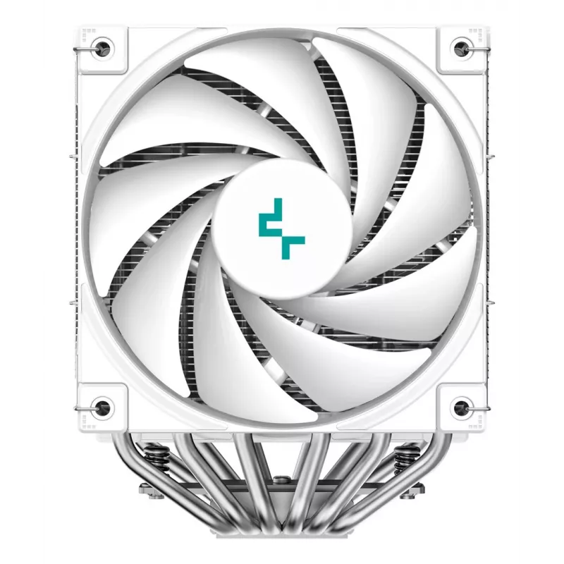 Air cooler DeepCool AK620 Digital SE White — dual 120 mm fans, 6 heat pipes, PWM, LGA 1700 support, built-in display