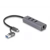 DeLOCK 64282 laptop-dockingstation & portreplikator Wired USB 3.2 Gen 1 (3.1 Gen 1) Type-C Grey (64282)