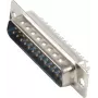 D-sub 25-pin connector ShiverPeaks 79125-1, 25 contacts, female