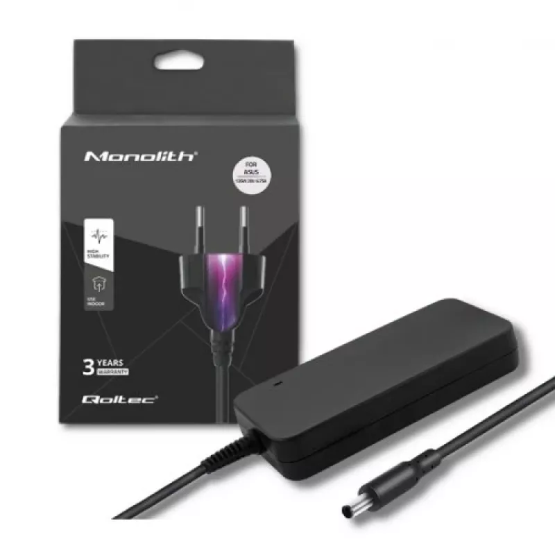 Indoor Charger Qoltec 51499 Laptop Black