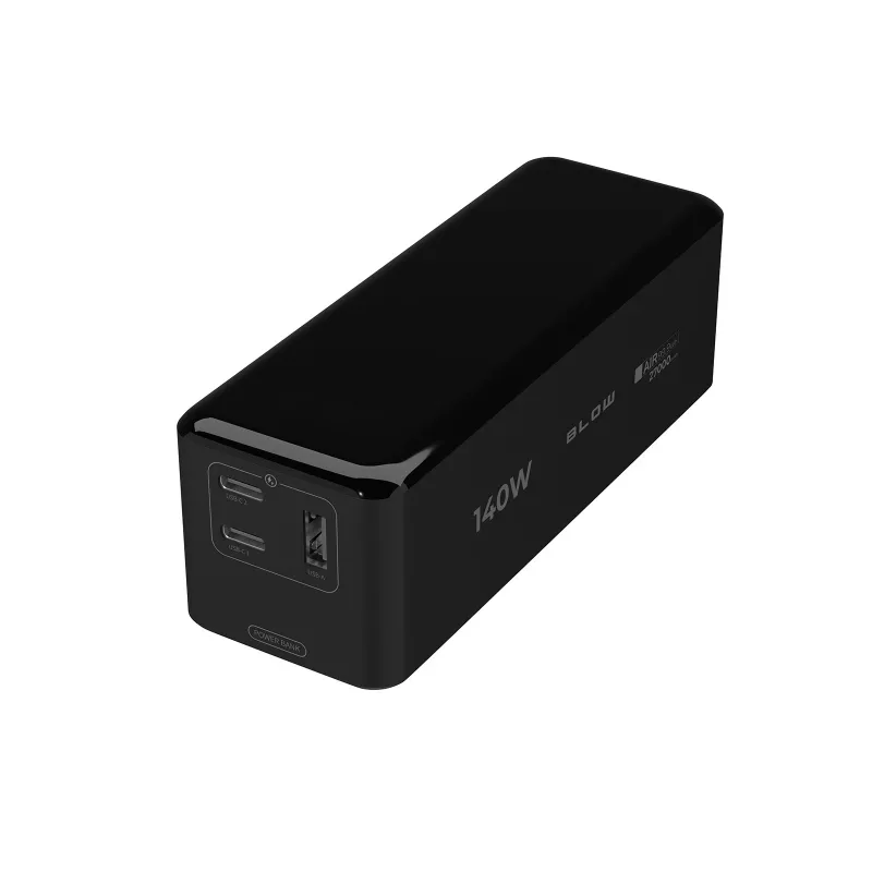 Power bank BLOW AIR99.9 27000mAh PD 140W LCD — 2× USB‑C, 1× USB‑A, 27000 mAh, 140 W total