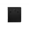 Lanberg WF01-6409-10B 9U Wall-Mounted Rack Cabinet 600x450mm Black with Glass Door