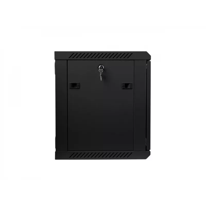 Lanberg WF01-6409-10B 9U Wall-Mounted Rack Cabinet 600x450mm Black with Glass Door