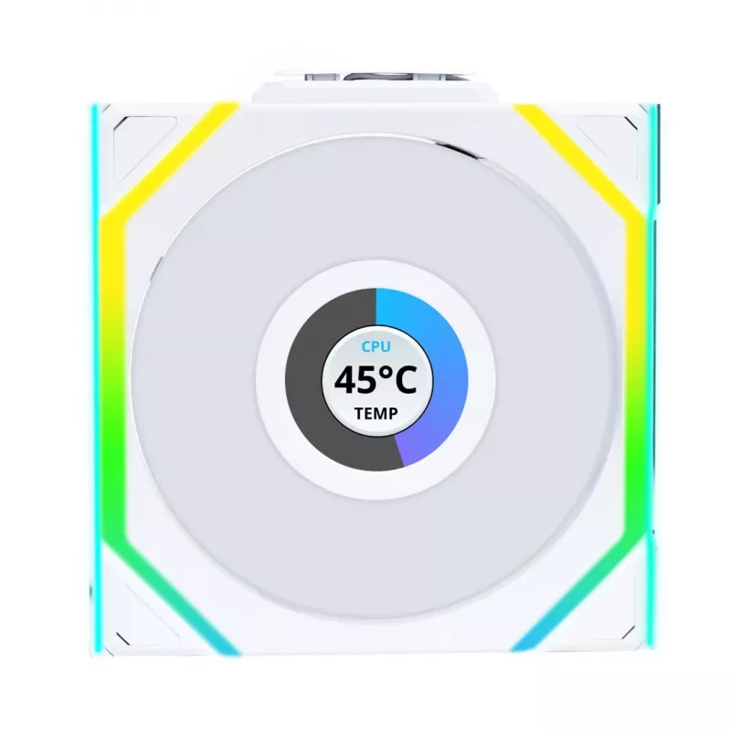 Fan Lian Li UNI FAN SL Wireless LCD 120 12 cm White 3 pcs