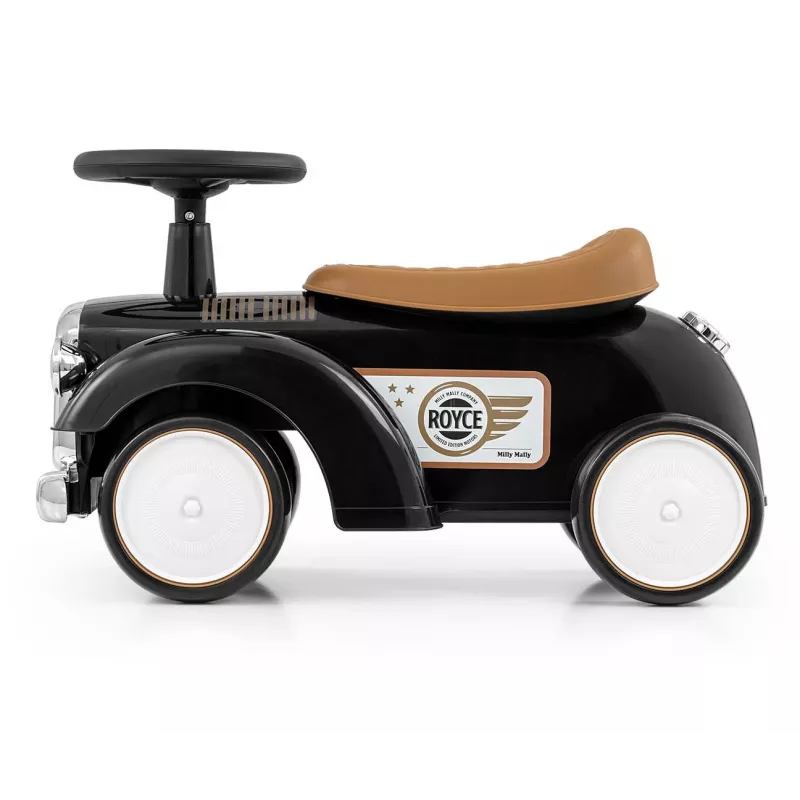 Ride-on vehicle milly mally Royce black – children's push car, compact design, model 5923