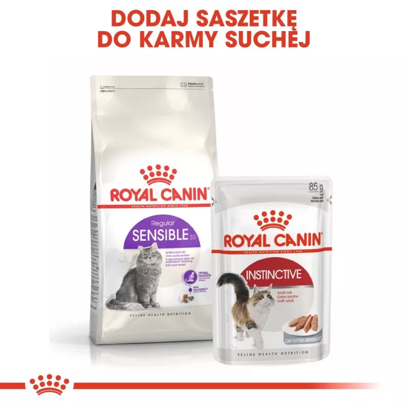 Dry cat food Royal Canin Sensible 33 Adult, 10 kg — chicken, 33% protein, urinary tract control