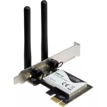 Inter-Tech DMG-32 - Built-In - Wireless - PCI Express - Wi-Fi - 650 Mbit/s - Black - Silver (88888148)