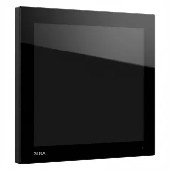 Touch panel control Gira G1 (2nd Gen) 208705, black — smart home central unit without WLAN