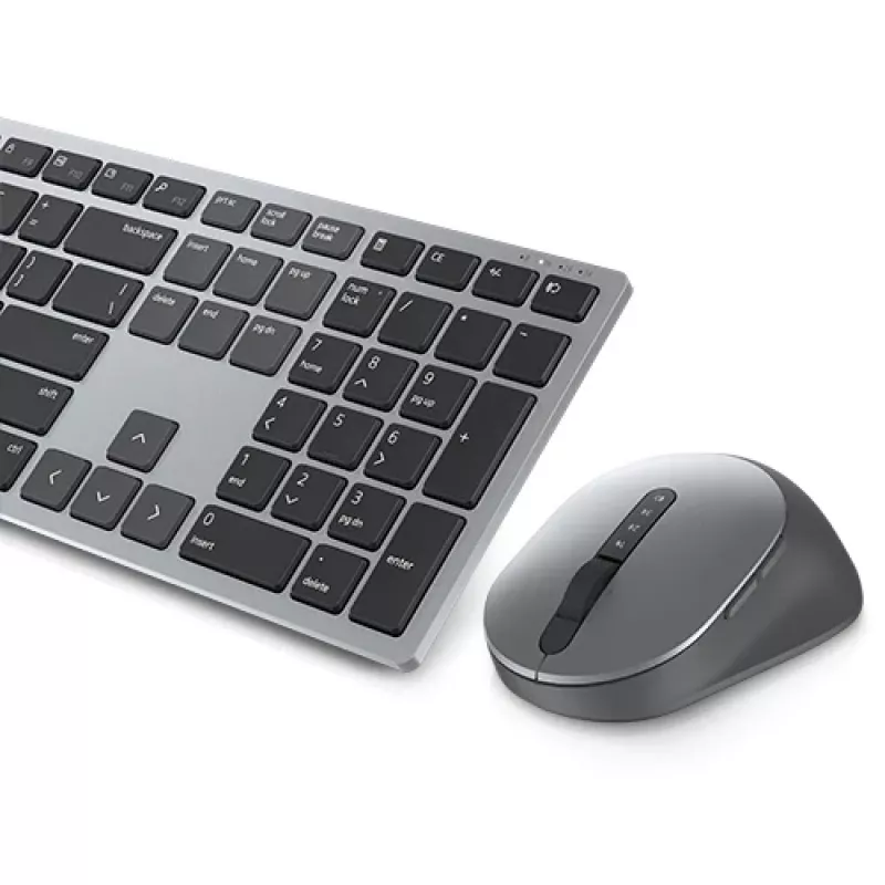 Wireless Keyboard and Mouse Set Dell KM7321W Titan Grey with Batteries Included