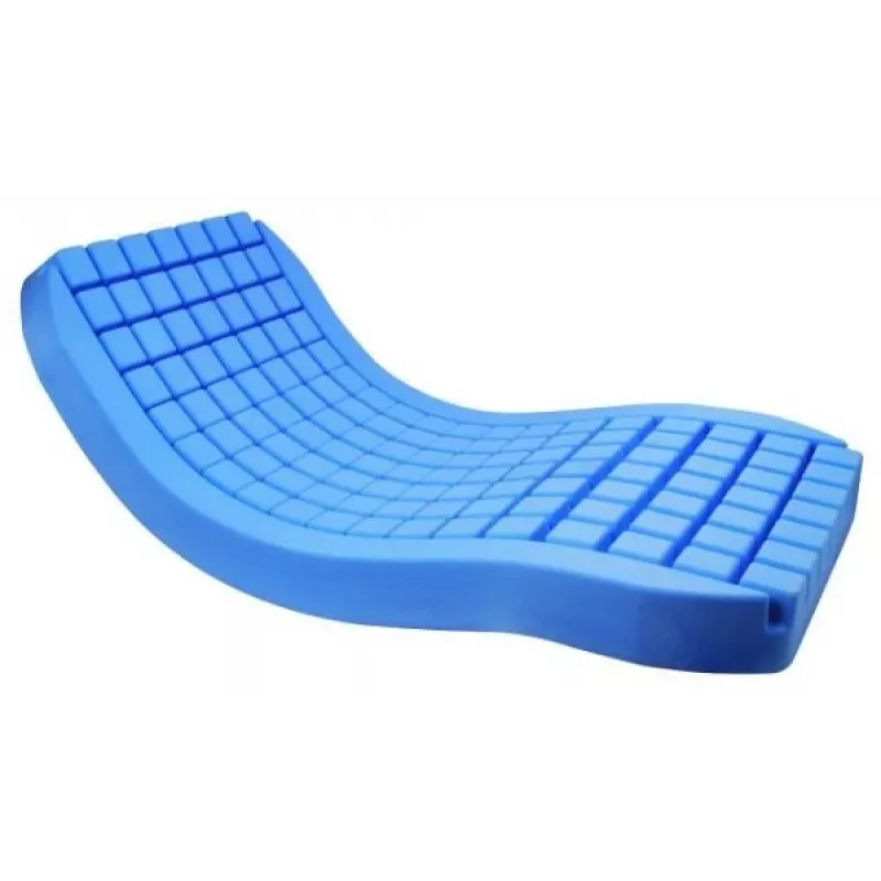 Polyplot rehabilitation anti-decubitus mattress, 90 x 200 x 14 cm, blue